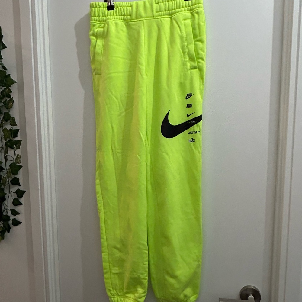 Nike Neon Yellow Sweatpants